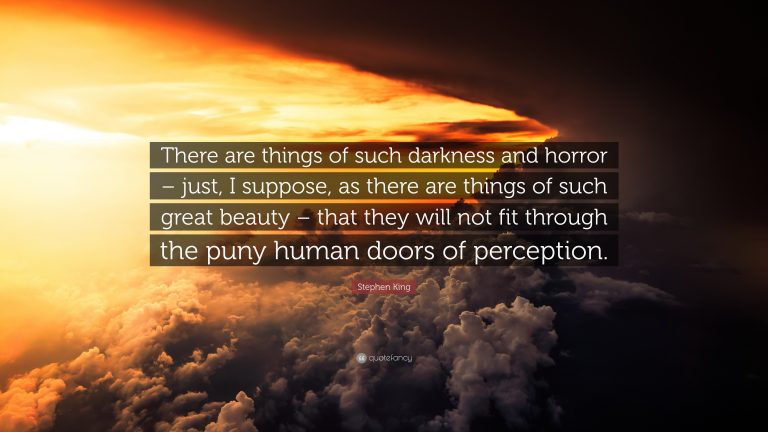 What Are Some Stephen King Quotes About The Darkness In Society?