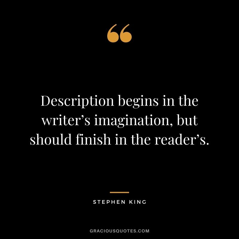 Stephen King Quotes: The Power of Descriptive Writing