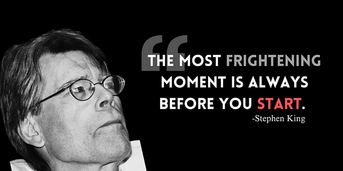 What are some Stephen King quotes about facing fears?