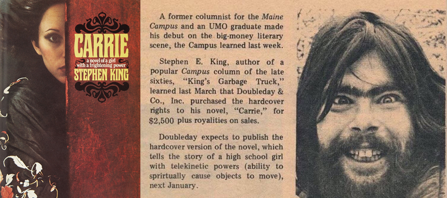 What is the first book Stephen King ever published?